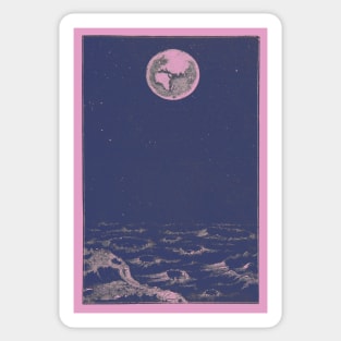 Earth from Space in Pink Sticker